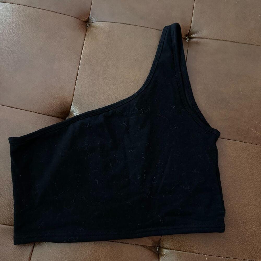 Klassy network black asymmetrical one shoulder